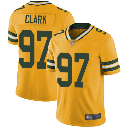 Green Bay Packers Limited Gold Men 97 Clark Kenny Jersey Nike NFL Rush Vapor Untouchable
